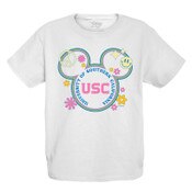 USC Trojans Youth Disney White Pretty Peace T-Shirt